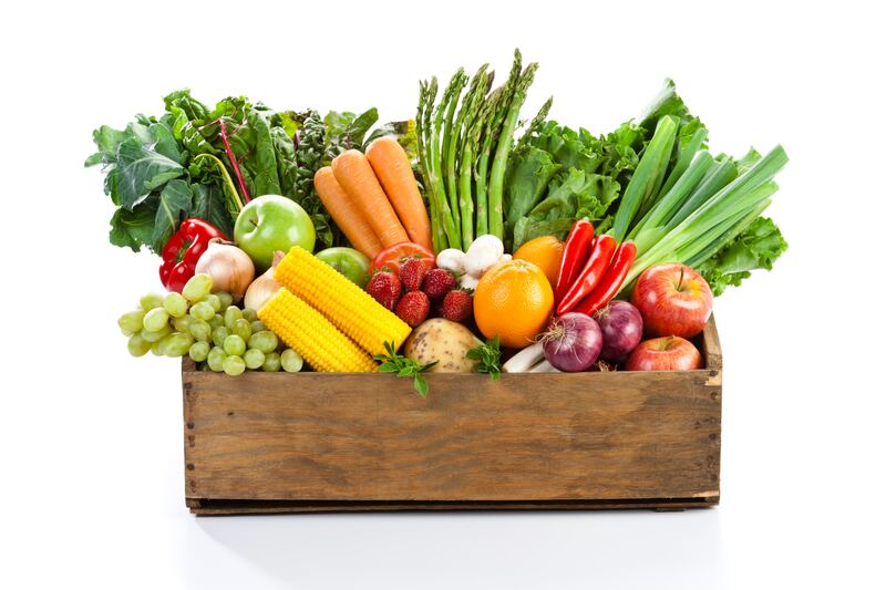 Eat between five and eight portions of different coloured fruit and vegetables every day, writes Sylvia Thompson. Photograph: Getty