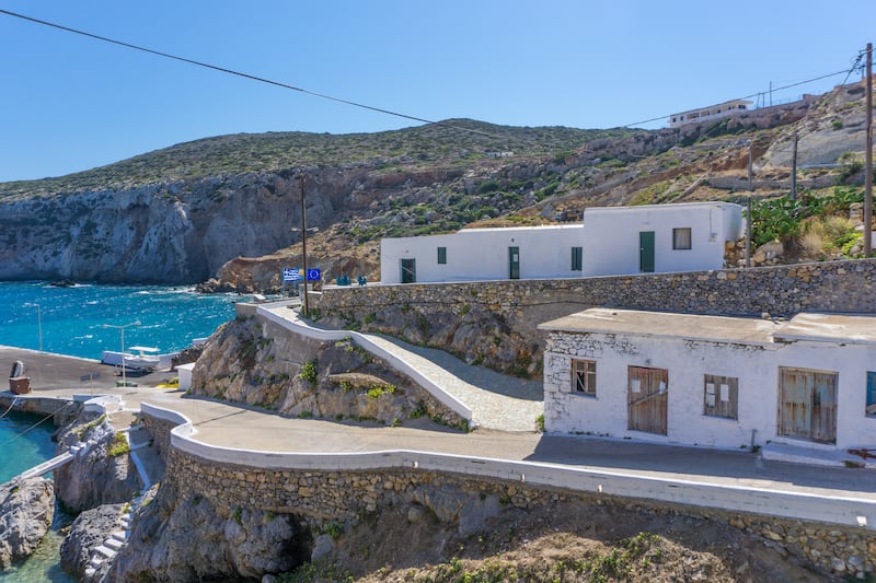 The village of Potamos in Antikythera island, Greece