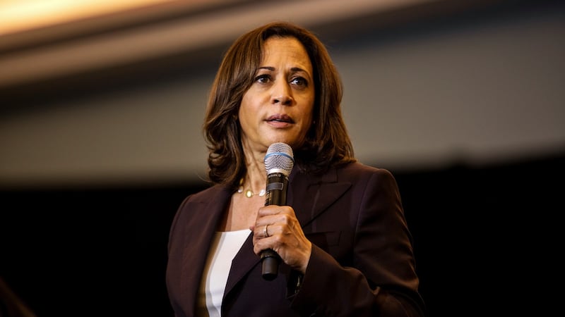 Senator Kamala Harris: A strong figure who generates excitement among the Democratic party’s base. Photograph: Demetrius Freeman/The New York Times