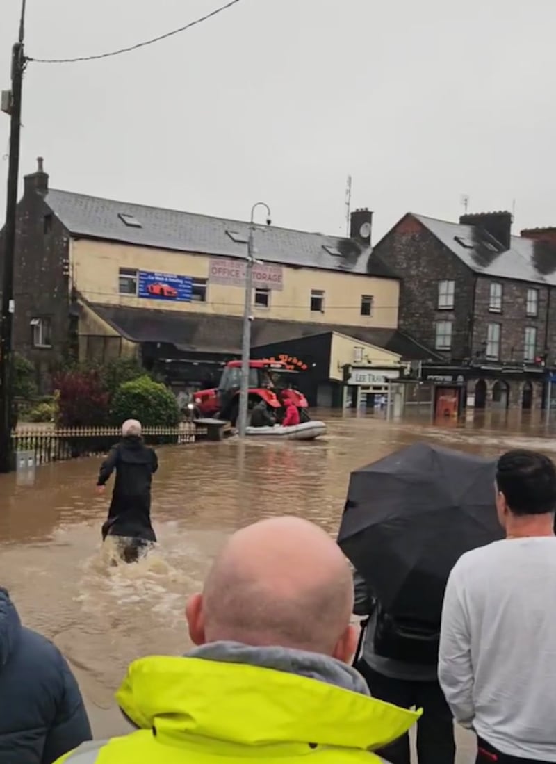 Midleton, Co Cork, after storm Babet. Photograph: Maria Kring/PA