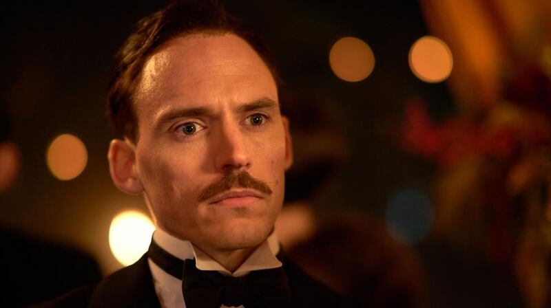 Malevolence behind the mask . . . Sam Claflin as Oswald Mosley. Photograph: Robert Viglasky/BBC/Caryn Mandabach Productions