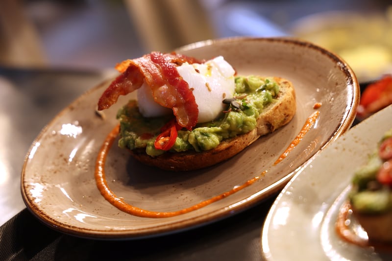 Poached eggs and avocado toast at the Fallow, Dublin Airport.  Photograph: Nick Bradshaw for The Irish Times