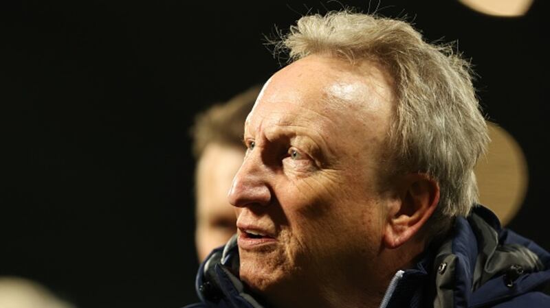 Neil Warnock wasn’t afraid to let his emotions out on Valentine’s Day. Photograph: Matthew Ashton - AMA/Getty Images