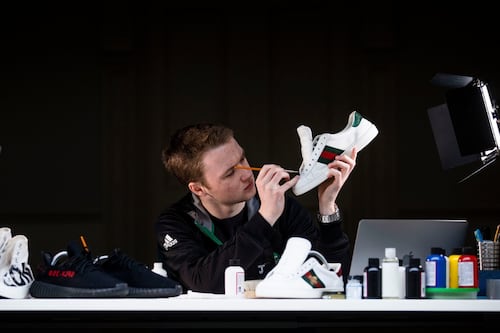 Dublin student run off his feet with his sneaker cleaning business