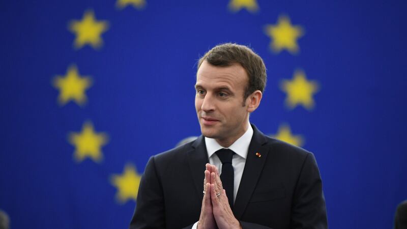 French president Emmanuel Macron: In the era of Brexit and Trump, his election represented an alternative, much more benign vision of the future. Photograph: Patrick Seeger