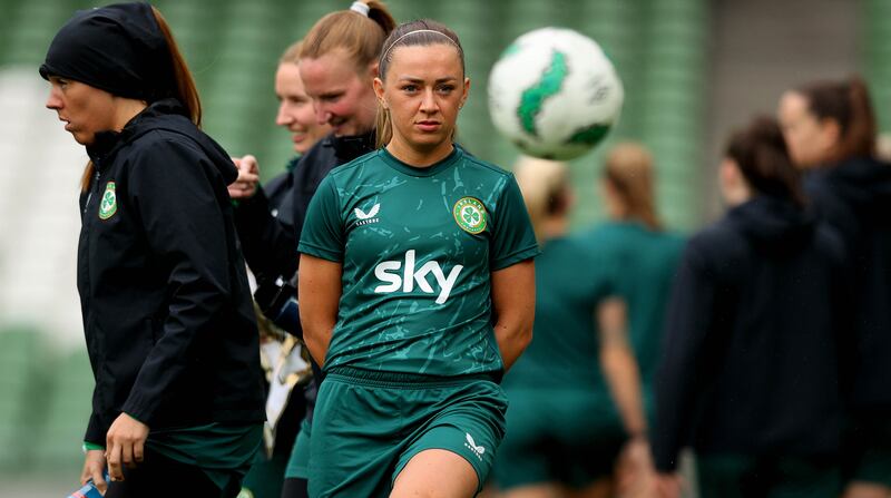 Ireland captain Katie McCabe. Photograph: Ryan Byrne/Inpho