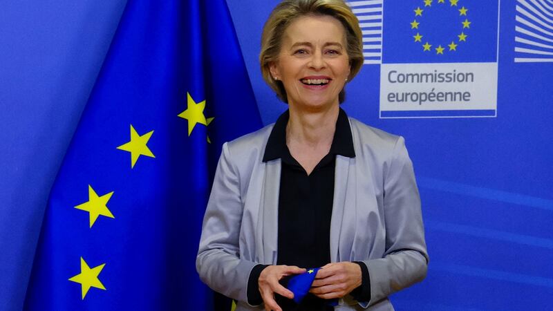 Ursula von der Leyen. Photograph: Alexandros Michailidis/Bloomberg