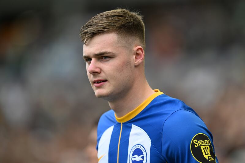 Evan Ferguson is a dead cert to start Ireland's Euro qualifiers later this month on account of his performances for Brighton in the Premier League. Photograph: Mike Hewitt/Getty Images