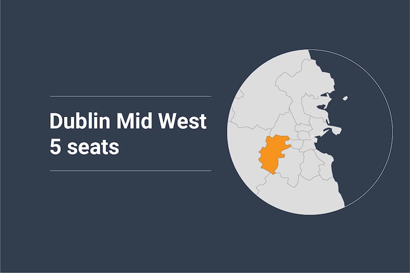 Dublin Mid West Constituency map