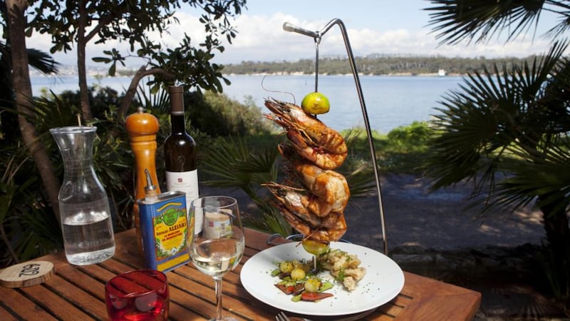 La Tonnelle, an open-air restaurant in Cannes. Photograph: Rebecca Marshall/New York Times