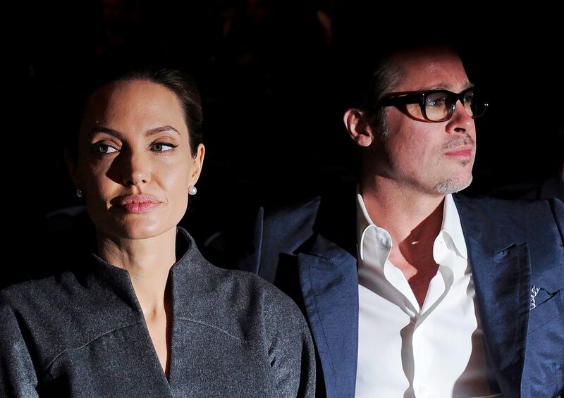 Split: after Angelina Jolie filed for divorce, Brad Pitt spent a year and a half at Alcoholics Anonymous. Photograph: Facundo Arrizabalaga/EPA