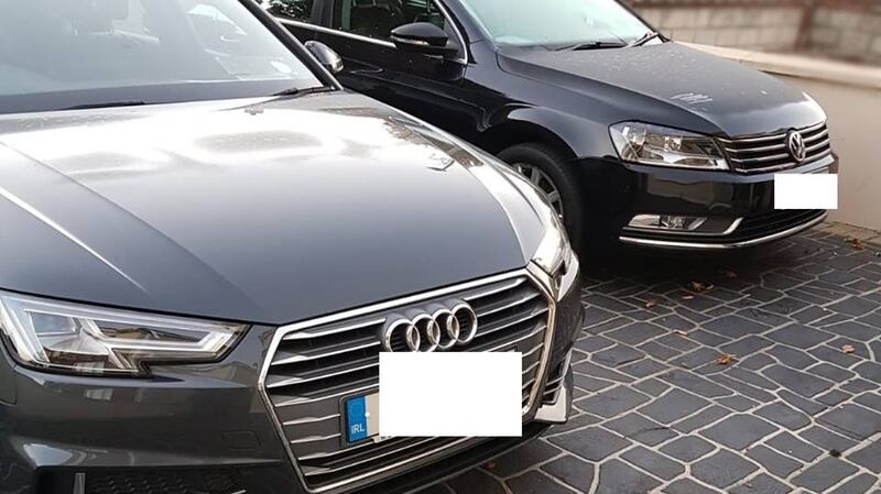 Car seized by CAB. Photograph: Garda Press