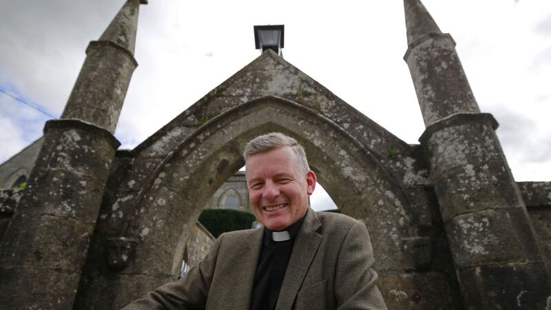 Former Green Party leader Trevor Sargent who has become a priest in the Church of Ireland at Shillelagh Parish Church, Shillelagh, Co Wicklow. Photograph Nick Bradshaw/The Irish Times