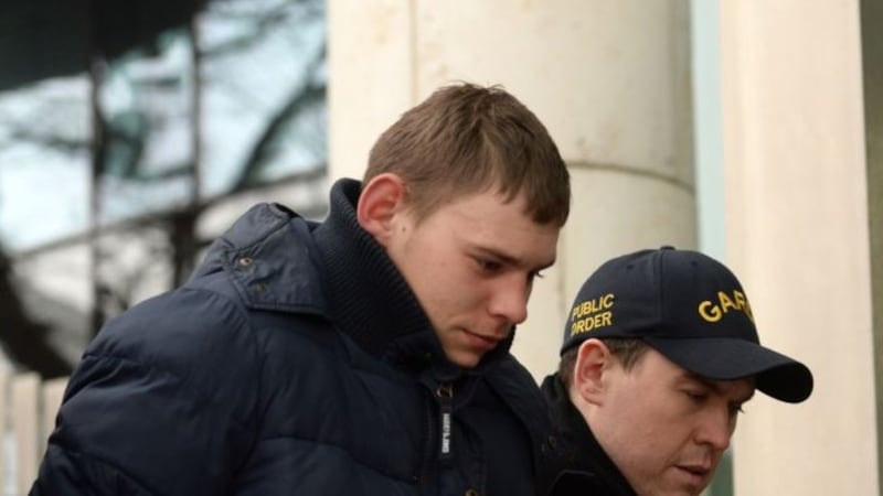 Povilas Gneizevicius (20), St Mochta’s Drive, Clonsilla, was charged with possession of stolen groceries worth €60. He had a second charge of theft from the Lidl store. Photograph: Dara Mac Donaill/The Irish Times