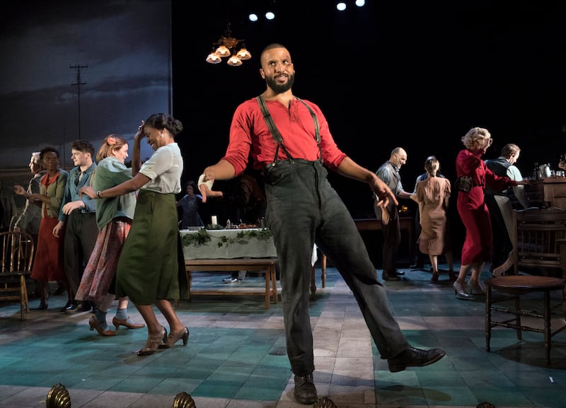 Girl from the North Country: Sydney James Harcourt as a forceful ex-convict and boxer. Photograph: Sara Krulwich/New York Times