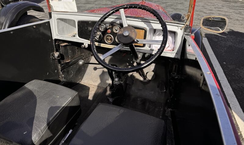 The Austin 7 driven by Neil Briscoe on the Gordon Bennett Rally in June 2024