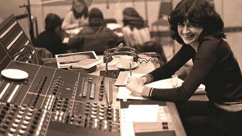 Purcell at work in RTÉ. Photograph: Derek Speirs