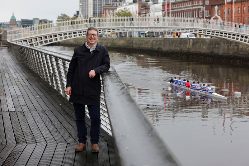 Matt MacDonagh-Dumler, one of the architects who designed the boardwalk on the Liffey. Photograph: Alan Betson