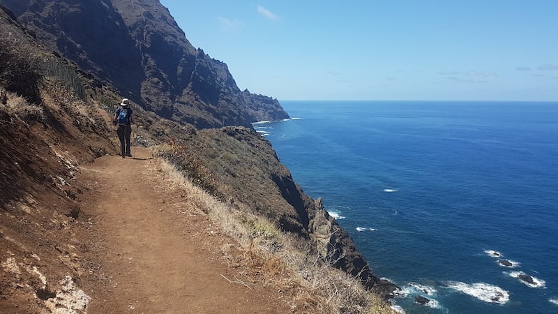 Hiking coastal path Tenerife