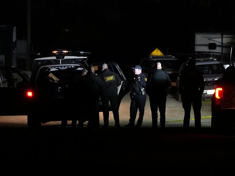 Police at the scene of a shooting in Half Moon Bay, California. Photograph: Jim Wilson/The New York Times