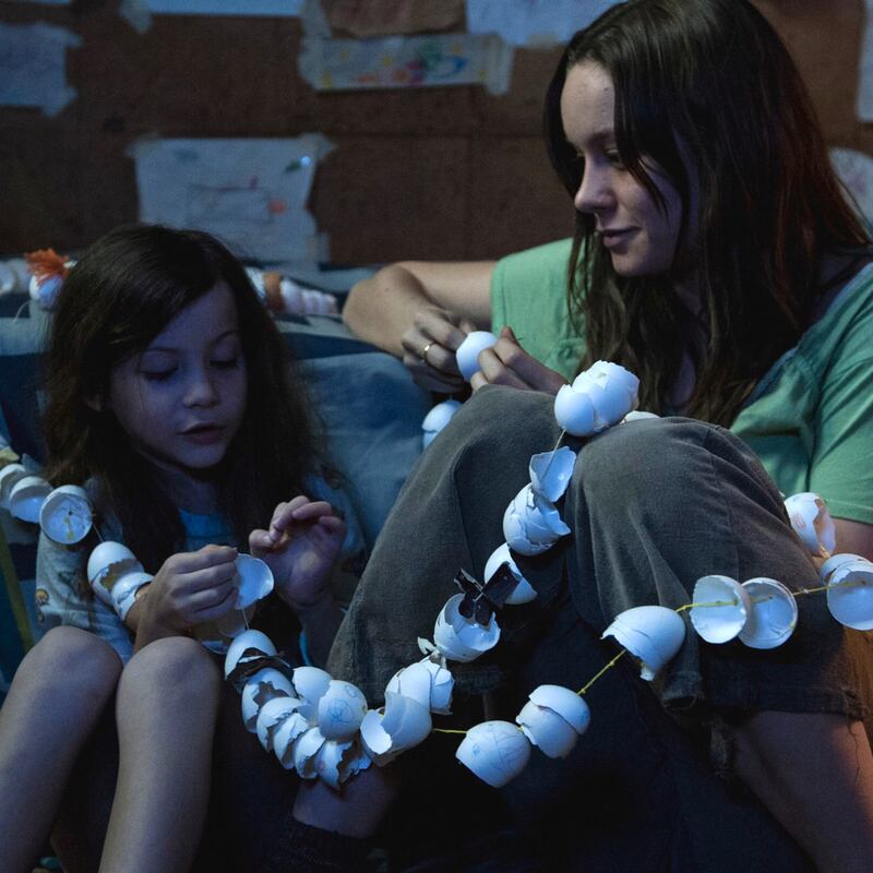 Room: Jacob Tremblay and Brie Larson in Lenny Abrahamson’s film based on Emma Donoghue’s novel. Photograph: Caitlin Cronenberg/Element Pictures