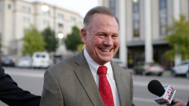 Alabama voters elected conservative firebrand Roy Moore as the Republican nominee for a US Senate seat on Tuesday, dealing a blow to US president Donald Trump. Photograph: Marvin Gentry/Reuters