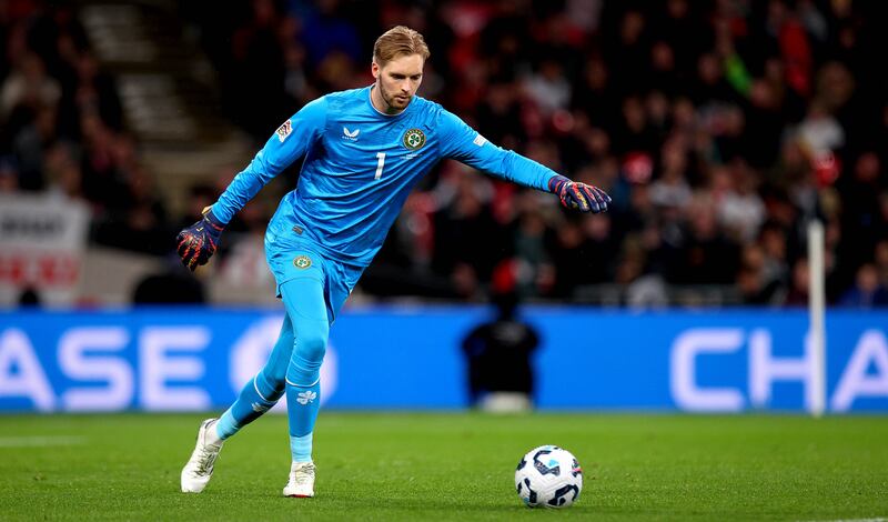 Caoimhín Kelleher: the Liverpool goalkeeper is a huge asset to a struggling Republic of Ireland. Photograph: Ryan Byrne/Inpho