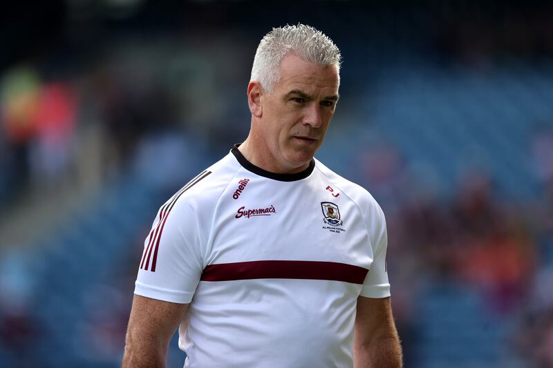 Padraic Joyce: the Galway manager has made it clear that he would like the Tribesmen to end their long wait for a league title win. Photograph: Bryan Keane/Inpho 