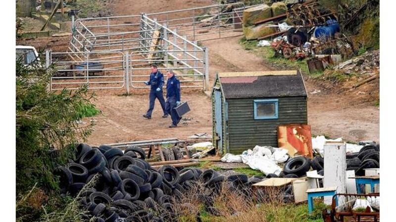 Gardaí at the McCarthy farmhouse near Ballydehob, Co Cork. photographs: michael mac sweeney/provision