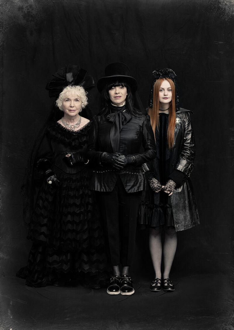 The Gate’s Christmas Carol: Fionnula Flanagan, Camille O’Sullivan and Kate Gilmore. Photograph: Agata Stoinska