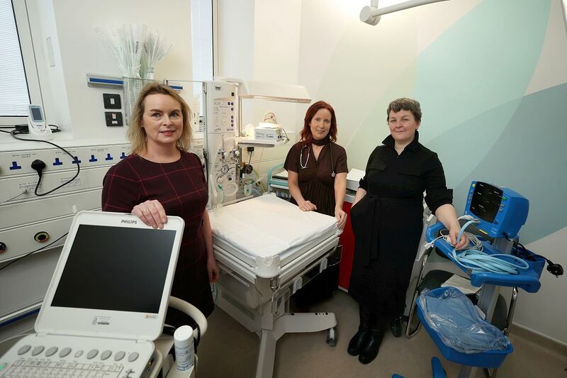 Dr Fionnula McAuliffe, Dr Anna Curley and Prof Mary Higgins at the National Maternity Hospital, Holles Street. Photograph: Nick Bradshaw