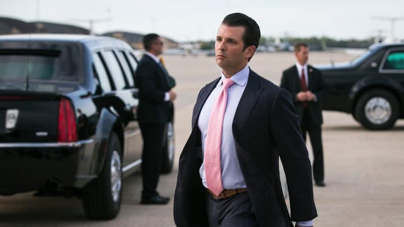 Donald Trump jnr: the president’s son is said to have arranged a meeting with a Kremlin-linked lawyer during the 2016 presidential campaign. Photograph: Al Drago/New York Times