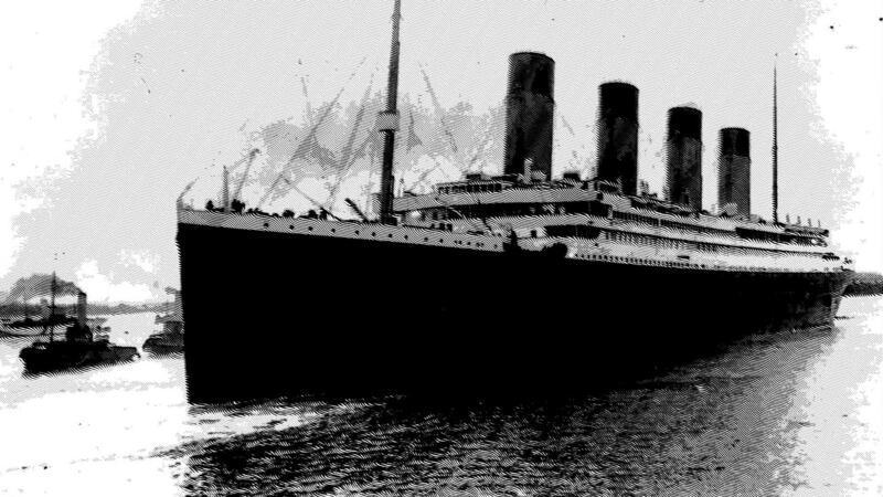 Titanic leaving Southampton, England, on April 10th, 1912. Photograph: AP Photo/File