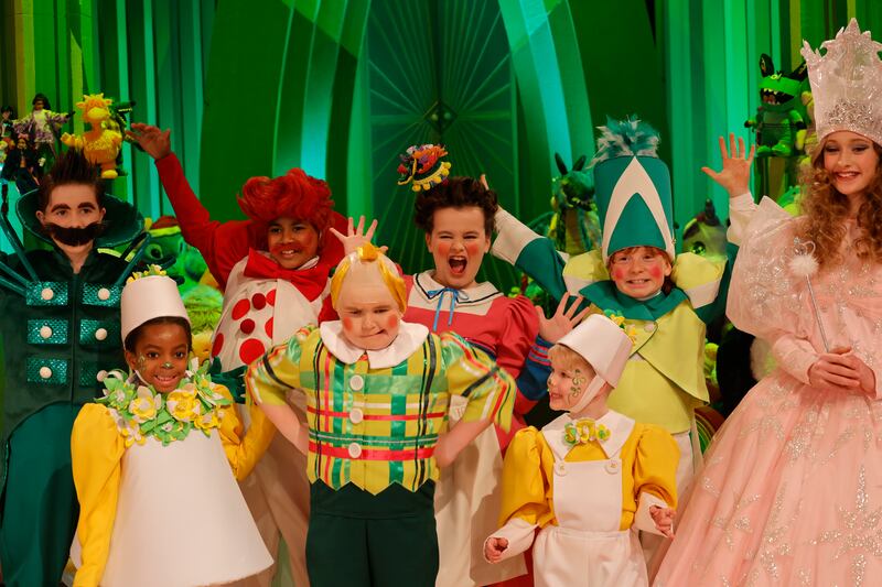 Children on the set of the Late Late Toy Show, which has a Wizard of Oz theme this year. It screens at 9.35pm on RTE 1 on 25th November
Photograph: Alan Betson/The Irish Times

