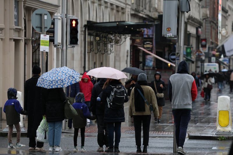 Weather in Ireland: Outbreaks of rain are expected as the electorate heads to the polls on Friday. Photograph: Stephen Collins/Collins