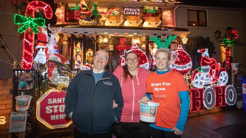 Josie and  Paddy Leonard with daughter-in-law Kim. Photograph: Bryan James Brophy