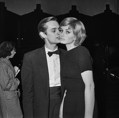 David McCallum with his wife, actor Jill Ireland, at the Odeon Leicester Square for the film premiere of The 39 Steps, London, 1959. Photograph: Evening Standard/Hulton Archive/Getty