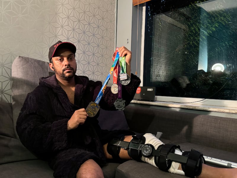 Marathon runner Alan Jose de Lima (35) was assaulted and robbed in north Dublin while working as a food delivery rider. Photograph: Alekson Lacerda