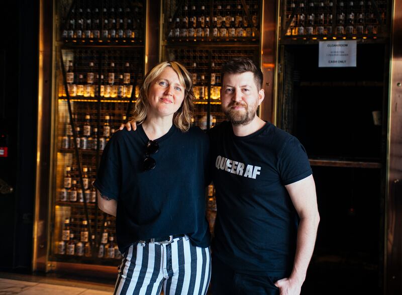 Cormac Cashman and Lisa Connell, Mother organisers. Photograph: Steven Peice