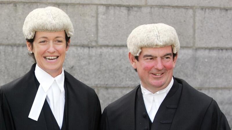 Ms Justice Mary Irvine  and Mr Justice George Bermingham. Photograph: Eric Luke