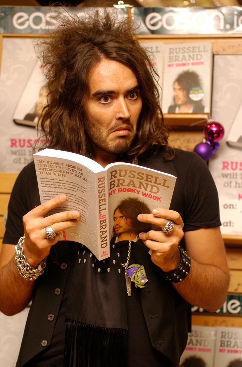 Russell Brand at Eason bookstore on O'Connell Street, Dublin, in 2007 to sign his memoir, My Booky Wook. Photograph: Sasko Lazarov/RollingNews.ie