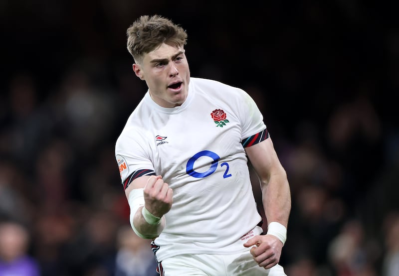 England's Tommy Freeman. Photograph: Michael Steele/Getty Images