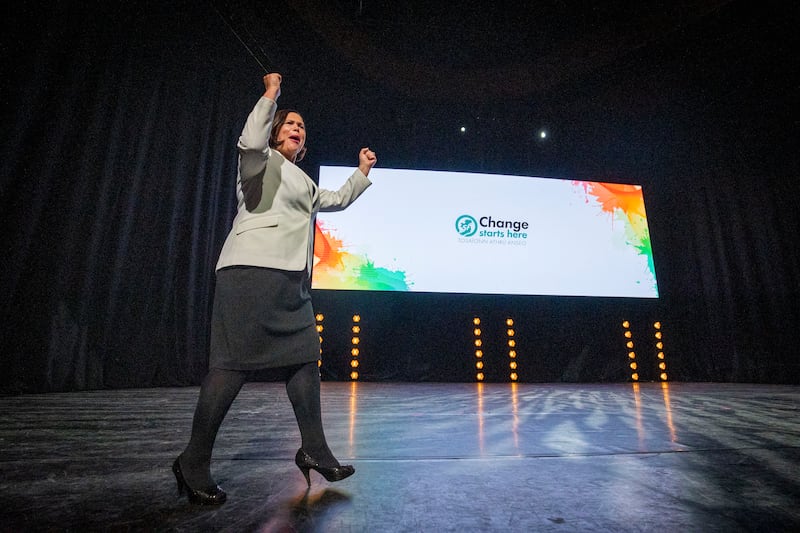 Sinn Féin leader Mary Lou McDonald at the launch of the party's local and European elections campaign in Dublin last month. Photograph: Tom Honan