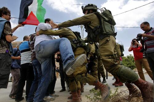 Palestinians must use politics to end  ‘apartheid regime’