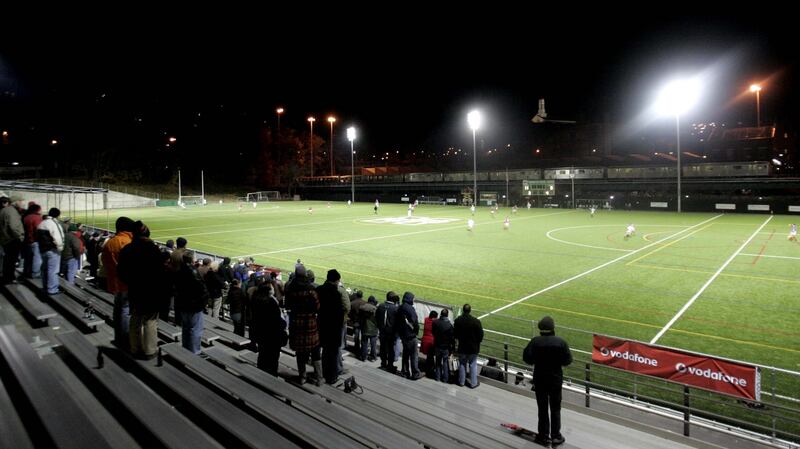 Fans keep a watching brief at Gaelic Park as the Hurling All Stars visit in December. Photograph: Donall Farmer/Inpho