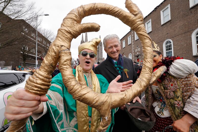 Actor Patrick Duffy, who played oil baron Bobby Ewing in Dallas, attending the St Patrick's Day festivities in Dublin. Photograph: Alan Betson

