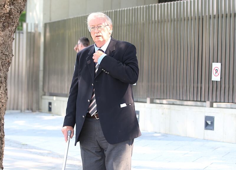 Former garda Gerry O'Carroll outside the Criminal Courts of Justice. Photograph: Collins Courts