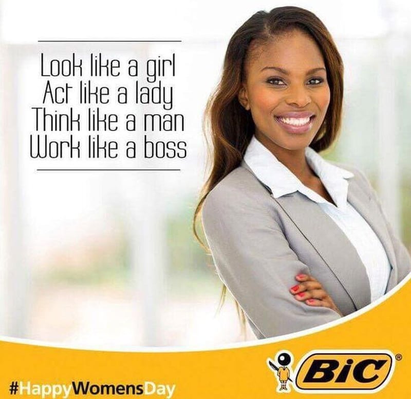 Pen manufacturer Bic apologised in 2015 for a South African Women's Day advert that was branded sexist and offensive to women.