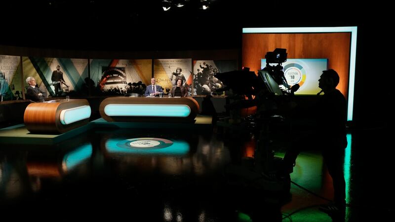 RTÉ’s election studio for Election 1918