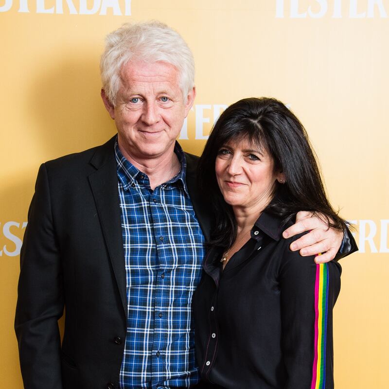 Scarlett Curtis’s parents: Richard Curtis and Emma Freud. Photograph: Jeff Spicer/Getty/UPI